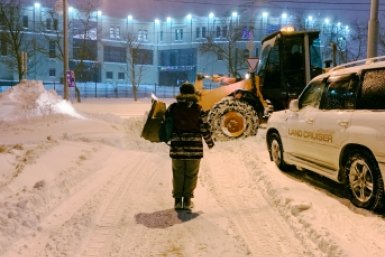 Метель в Южно-Сахалинске ИА SakhalinMedia