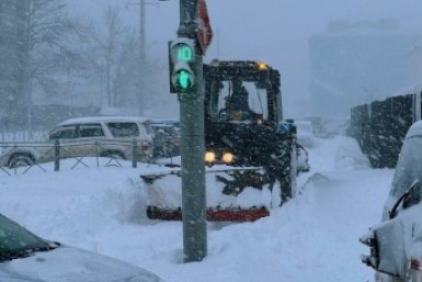 Метель в Южно-Сахалинске ИА SakhalinMedia
