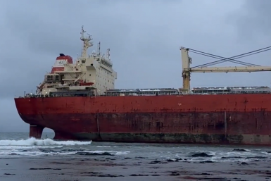 В Невельске откачали 200 тонн топлива с севшего на мель китайского судна
