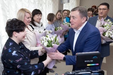 Встреча с Союзом женщин России пресс-служба правительства Сахалинской области