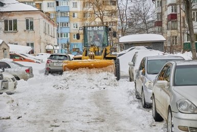Ликвидация последствий циклона в Южно-Сахалинске пресс-служба администрации Южно-Сахалинска
