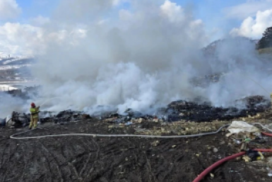 Мусор полыхал на полигоне ТБО в Южно-Курильском районе пресс-служба агентства по делам ГО, ЧС и ПБ Сахалинской области