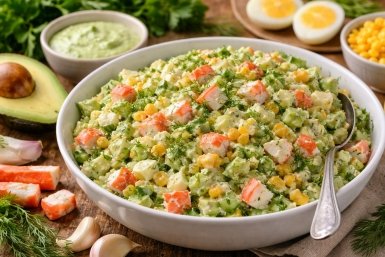 Простой детокс-салат Сгенерировано ИИ