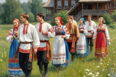 Тематическое фото ИИ Кандинский (18+)