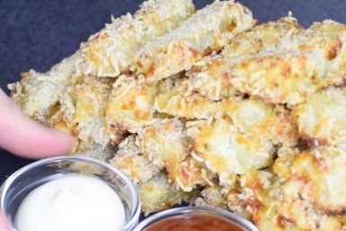 Дети не поверили, что это овощ: хрустящие палочки в сырной панировке - ни капли масла дзен-канал &quotМарина Super Food&quot (12+)