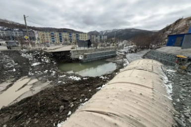Строительство моста через реку Правда пресс-служба министерства транспорта и дорожного хозяйства Сахалинской области