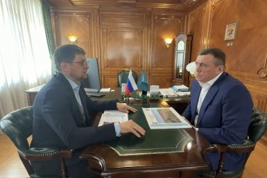 Мэр Северо-Курильского района Овсянников представил Лимаренко план развития района пресс-служба правительства Сахалинской области