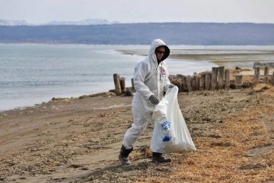 Туристический субботник прошел в природном парке &quotЛагуна Буссе&quot пресс-служба дирекции по охране и управлению природными территориями Сахалинской области