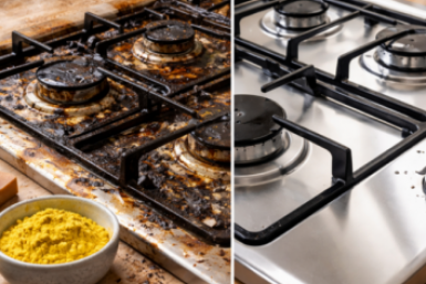 2 ложки на плиту — и пригоревший жир течёт ручьями: 1 средство заменит 10 банок "химии"