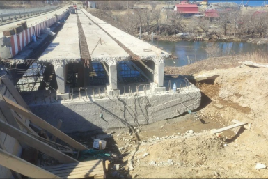 Капремонт моста в Томаринском районе пресс-служба министерства транспорта и дорожного хозяйства Сахалинской области