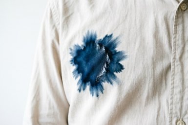 Чудо-капля на диск — чернила от ручки на одежде исчезли: пятен как не бывало за 2 минуты