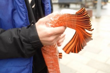 Полтысячи георгиевских лет раздали волонтеры жителям Южно-Сахалинска пресс-служба мэрии города