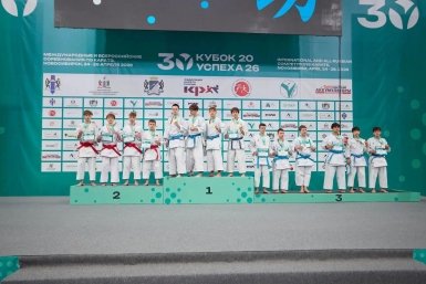 Сахалинские каратисты взяли 15 медалей на юбилейном &quotКубке Успеха&quot в Новосибирске пресс-служба минспорта Сахалинской области