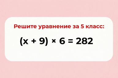 "Тройбаны" по математике гарантированы, если не осилишь это уравнение без калькулятора: шевели извилинами