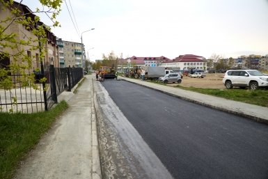 Дорожные работы во внутриквартальных проездах пресс-служба администрации Южно-Сахалинска