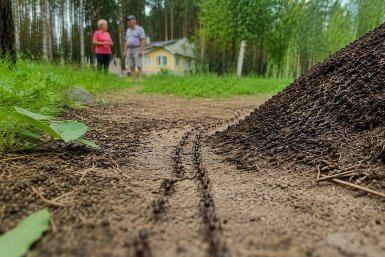 Муравьи уходят сами Создано ИИ