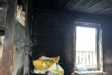 Частный дом сгорел в Макарове пресс-служба агентства ГО, ЧС и ПБ Сахалинской области