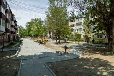 Ремонт двора на улице Тихоокеанской пресс-служба администрации Южно-Сахалинска