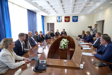 Встреча пресс-служба администрации Южно-Сахалинска