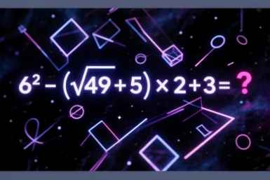 6² – (√49 + 5) × 2 + 3 = ?: гаджеты в сторону — короткая разминка, чтобы встряхнуть мозги