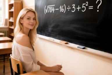 Забудьте про калькулятор: (√784 − 16) ÷ 3 + 5² = ? — 90% взрослых пасуют на корнях и степенях. А вы?