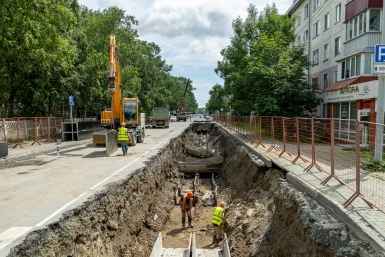 Ремонт Чеховского коллектора в Южно-Сахалинске пресс-служба администрации Южно-Сахалинска