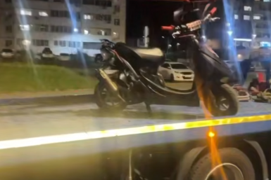 16-летнего экстремала без прав поймали во Владивостоке Скриншот из видео в ТГ-канале (18+) Полиции Приморья