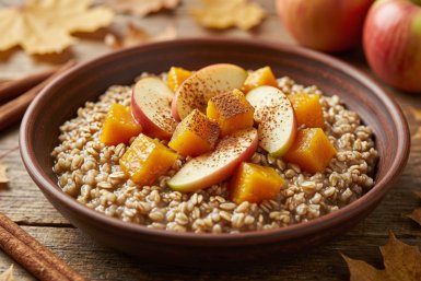 Вкуснее, чем в кафе, и за 15 минут: осенняя каша с тыквой и яблоками — бюджетный завтрак