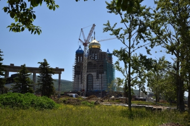 Установка главного купола храма Юрий Гуршал