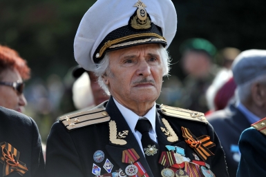 Парад в честь 70-летия освобождения Сахалина и Курил Юрий Гуршал