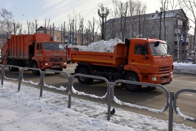 Уборка снега в Южно-Сахалинске Юрий Гуршал