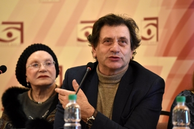 Пресс-конференция артистов театра Вахтангова Юрий Гуршал