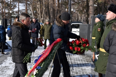 Митинг памяти воинов- интернационалистов Юрий Гуршал