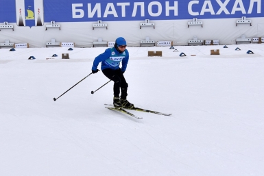 Первый день соревнований по биатлону Юрий Гуршал