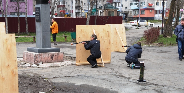 Бойцы в LaserTag