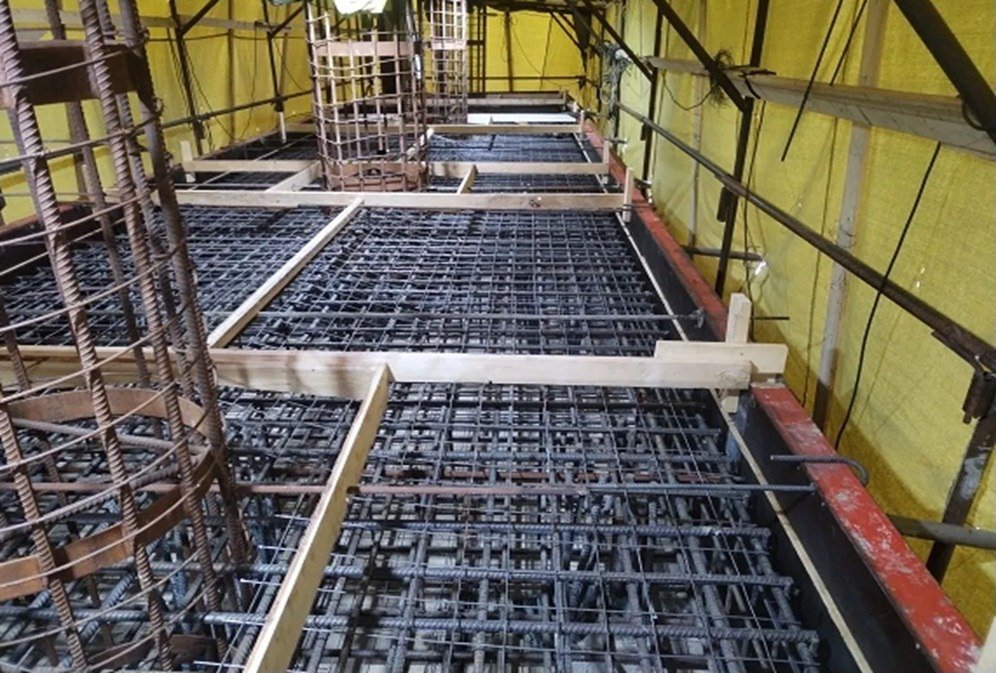 Фундамент мостов и путепровода возвели на западном объезде Южно-Сахалинска пресс-служба министерства транспорта и дорожного хозяйства Сахалинской области