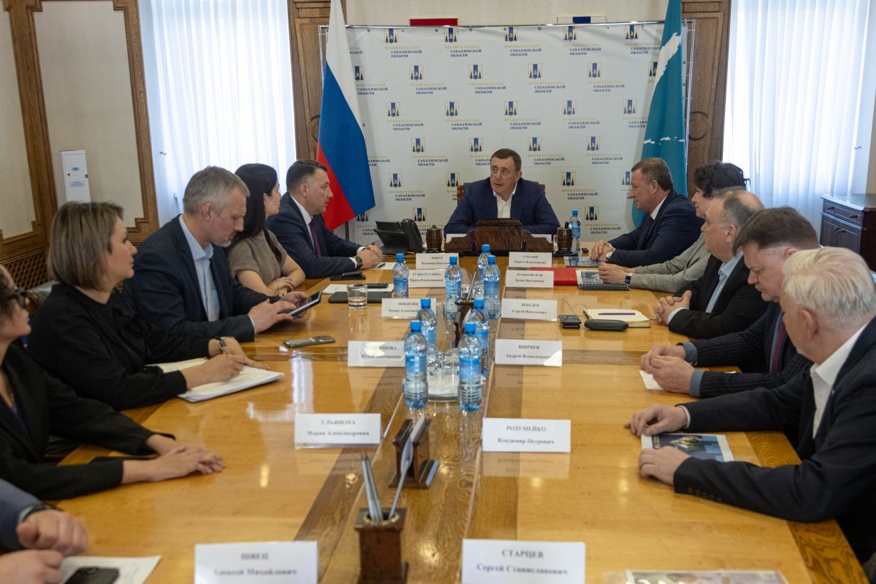 Встреча в правительстве Сахалинской области пресс-служба правительства Сахалинской области
