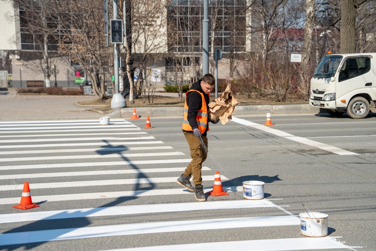 В областном центре обновят дорожную разметку на 130 км городских улиц пресс-служба мэрии города
