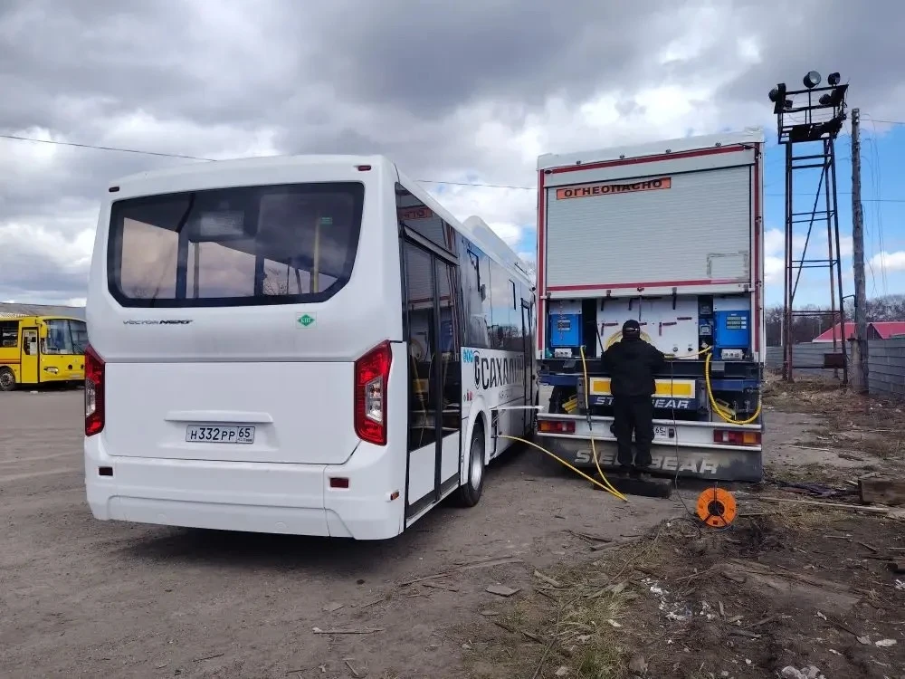 Передвижной газозаправщик пресс-служба министерства энергетики Сахалинской области