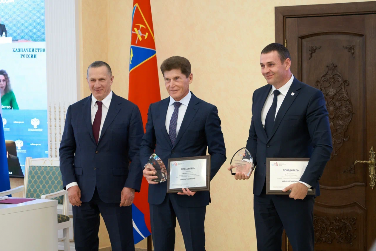Юрий Трутнев, Олег Кожемяко и Дмитрий Демешин