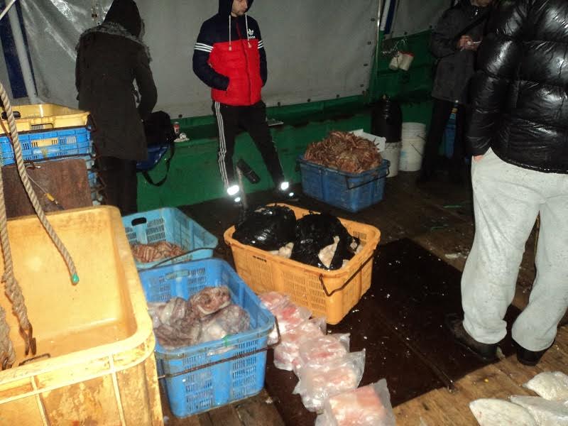 Сахалинские пограничники задержали судно с нелегально выловленным крабом
