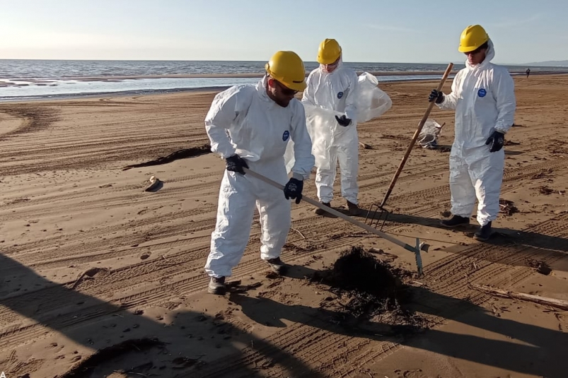 За три дня планируют очистить морское побережье от нефтепродуктов на Сахалине