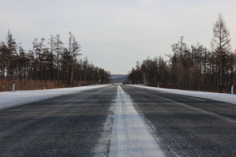 Участок трасы "Южно-Сахалинск – Оха" открыли для движения междугородних автобусов