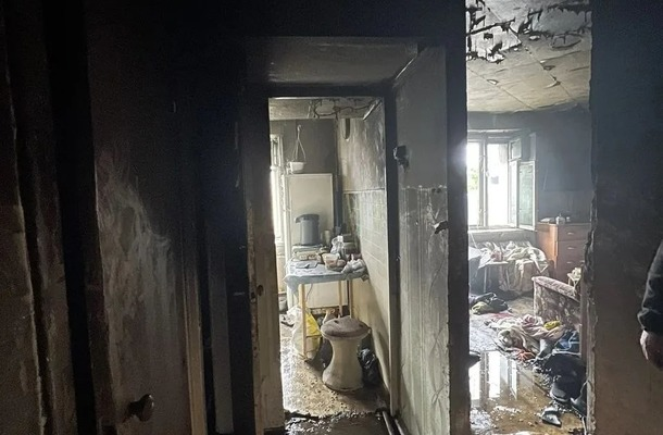 Пожар в Макарове пресс-служба ПСС Сахалинской области