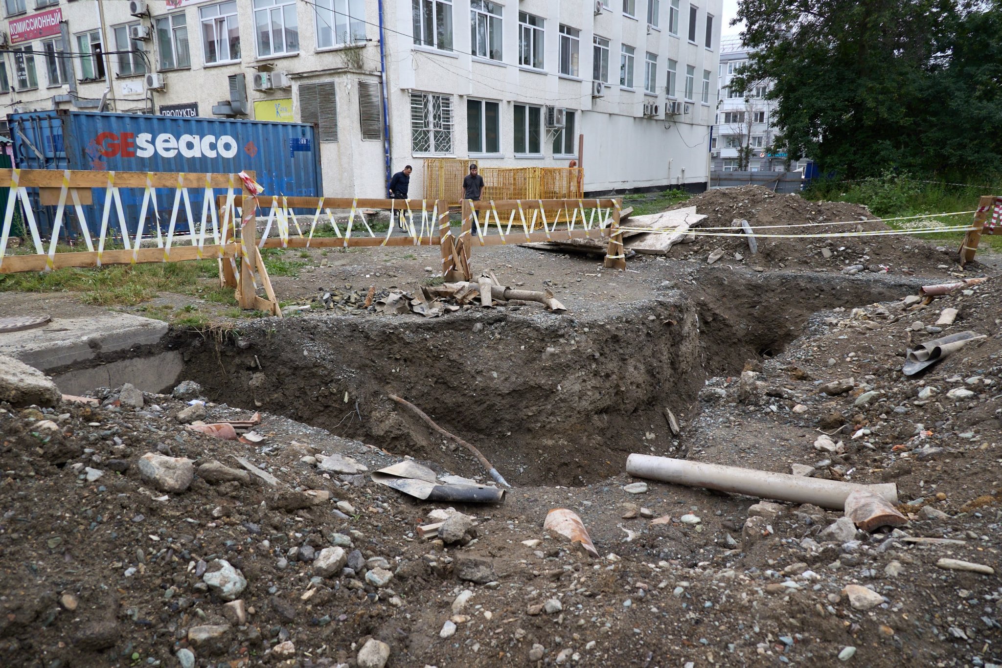 Пустырь за Домом быта пресс-служба администрации Южно-Сахалинска